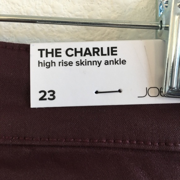 Joe’s Jeans Wine Color High Rise Skinny Ankle - Picture 7 of 7